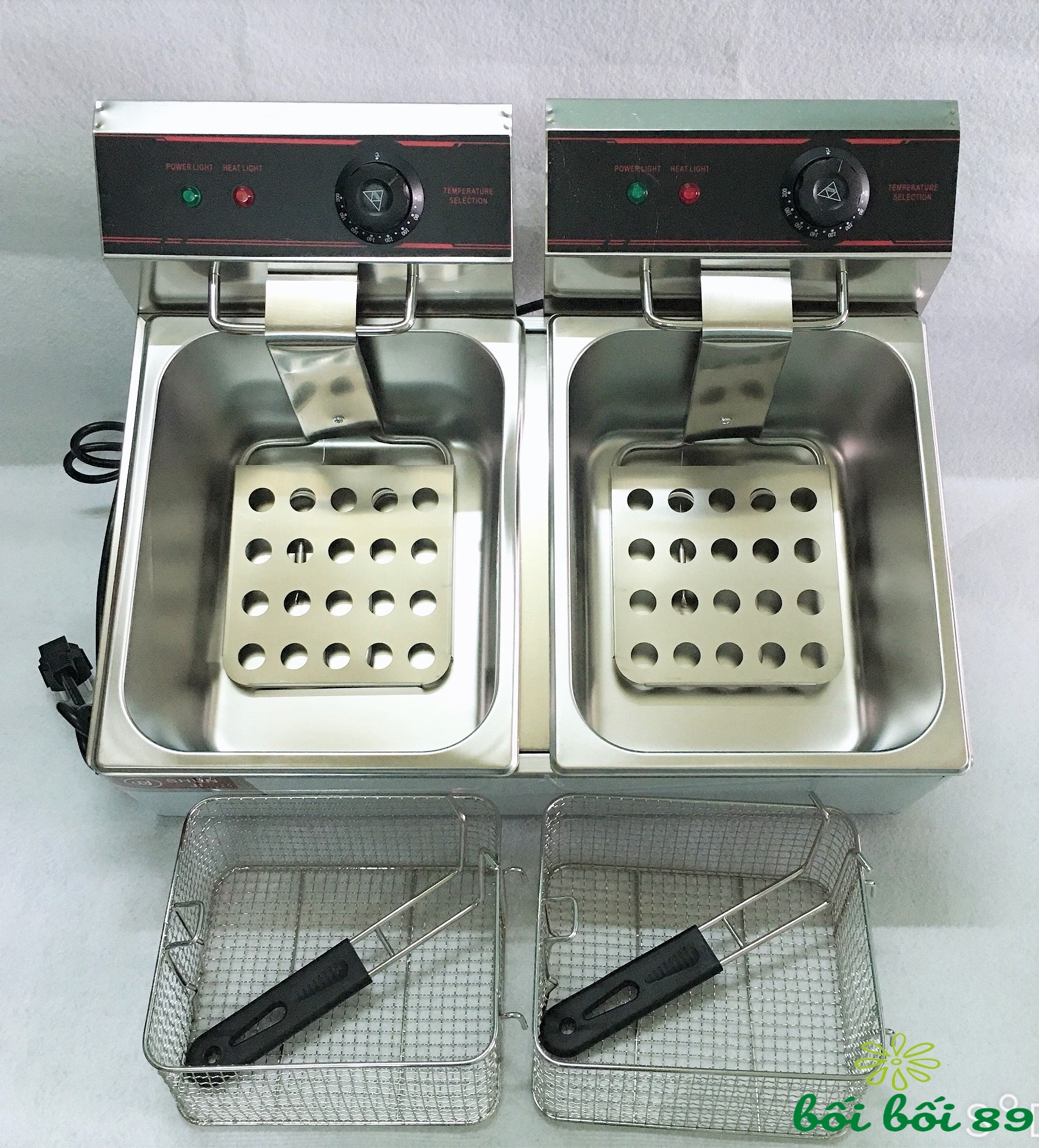 Bếp chiên nhúng eton zl2 đôi – bếp chiên loại cao cấp - bếp chiên nhúng