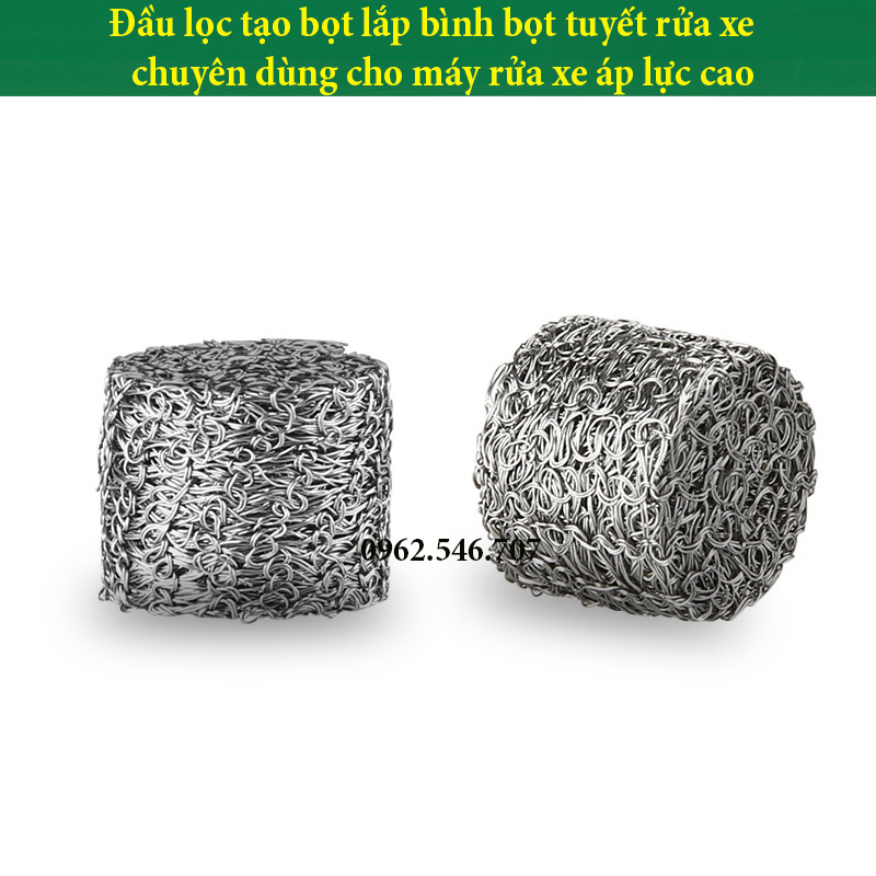 Cục lọc tạo bọt lắp bình xịt bọt tuyết rửa xe, bình phun bọt tuyết rửa xe chuyên nghiệp