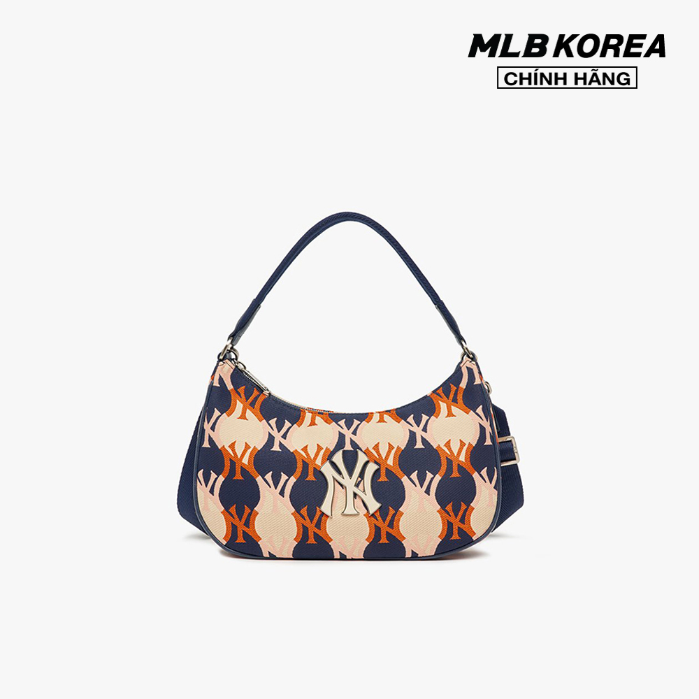 Mlb - túi đeo vai argyle monogram strap hobo 3abqs072n-50nyd