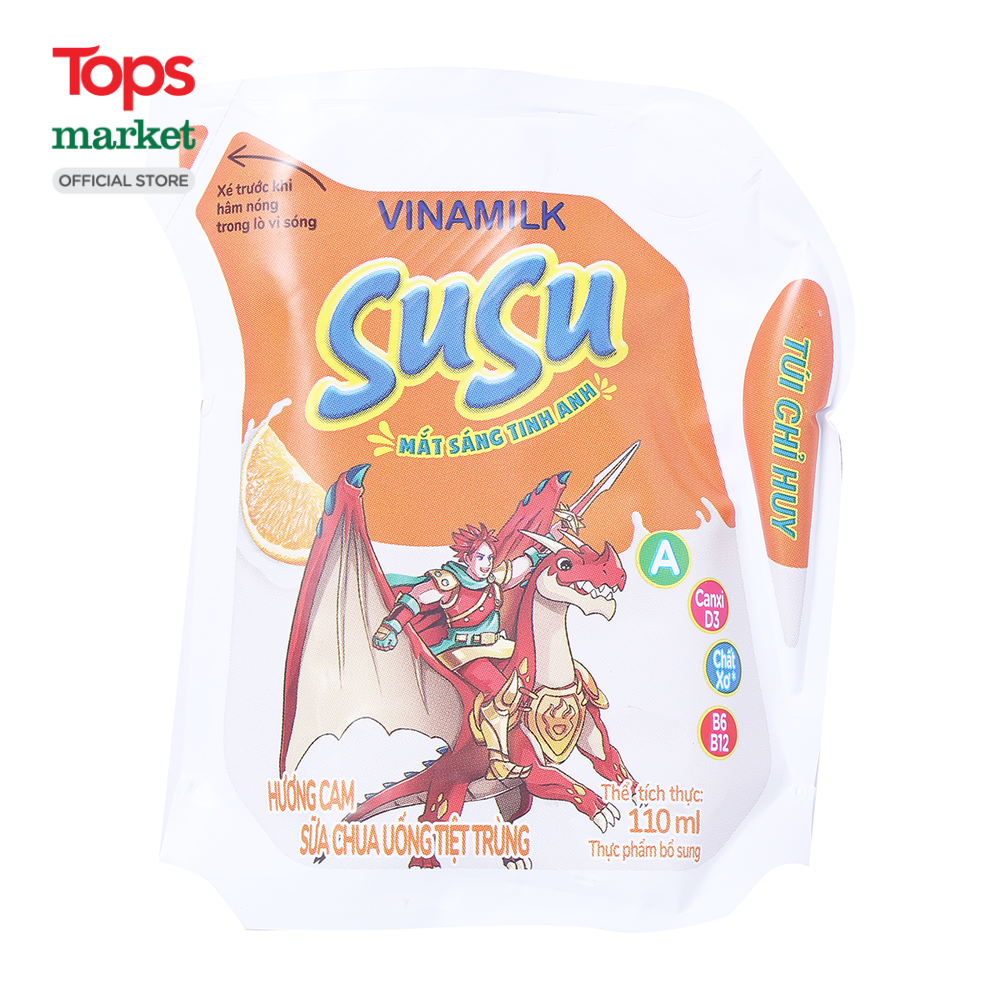 Sữa Chua Uống Vinamilk Susu Cam Túi 110Ml - Siêu Thị Tops Market