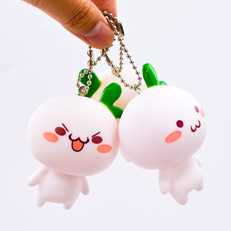 Móc khóa củ cải cute | Mầm cây