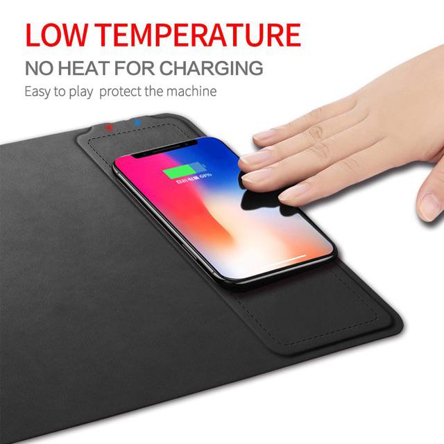 Lót Chuột Kiêm Sạc Không Dây