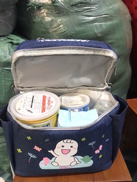 Balo bỉm sữa Bobby Chan 2 tầng tiện lợi