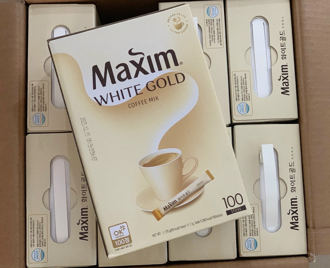 Cà phê maxim hàn quốc hộp 100 gói