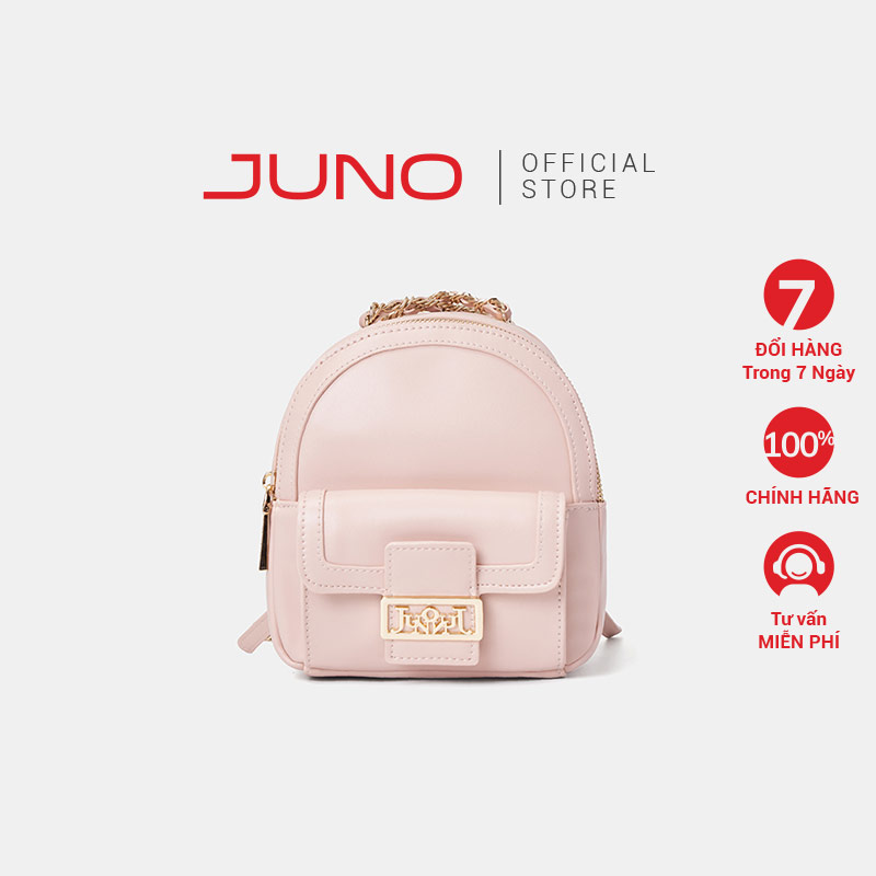 Balo nữ thời trang juno trang trí logo cách điệu bl152
