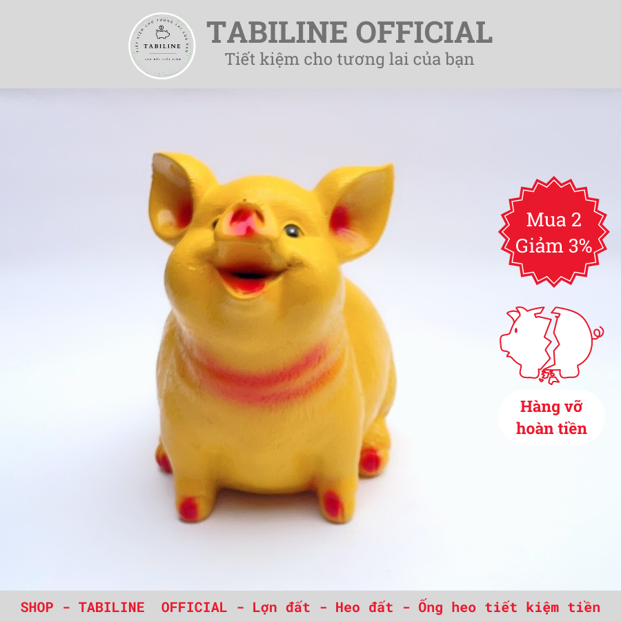 Lợn đất heo đất ống heo tiết kiệm tiền TABILINE Tai vểnh siêu đẹp LD56