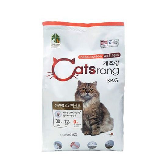 Thức ăn mèo Catsrang 3kg - nhập Hàn Quốc