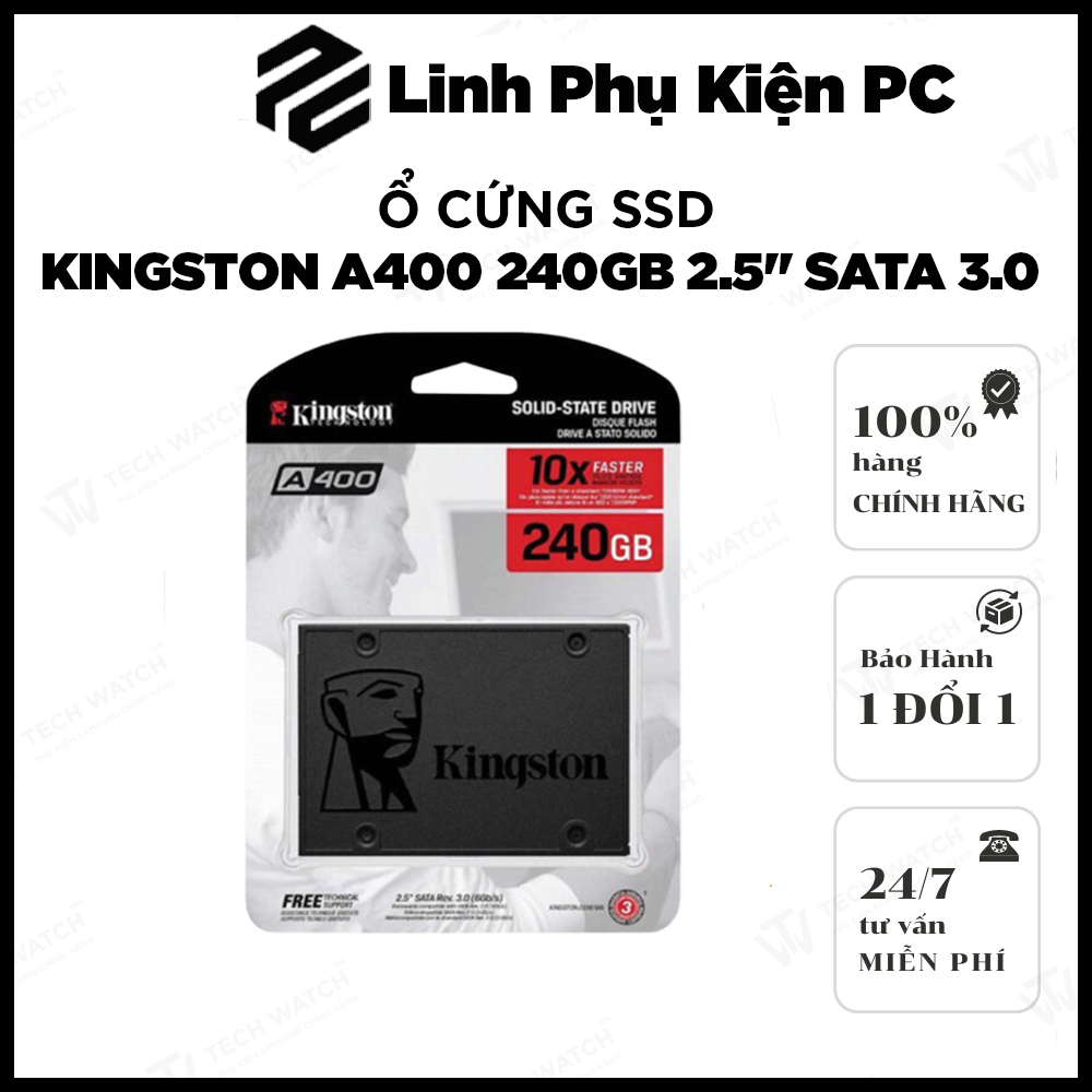 Ổ Cứng SSD Kingston A400 120GB - 2.5 Inch SATA III hàng mới bảo hành 36 tháng