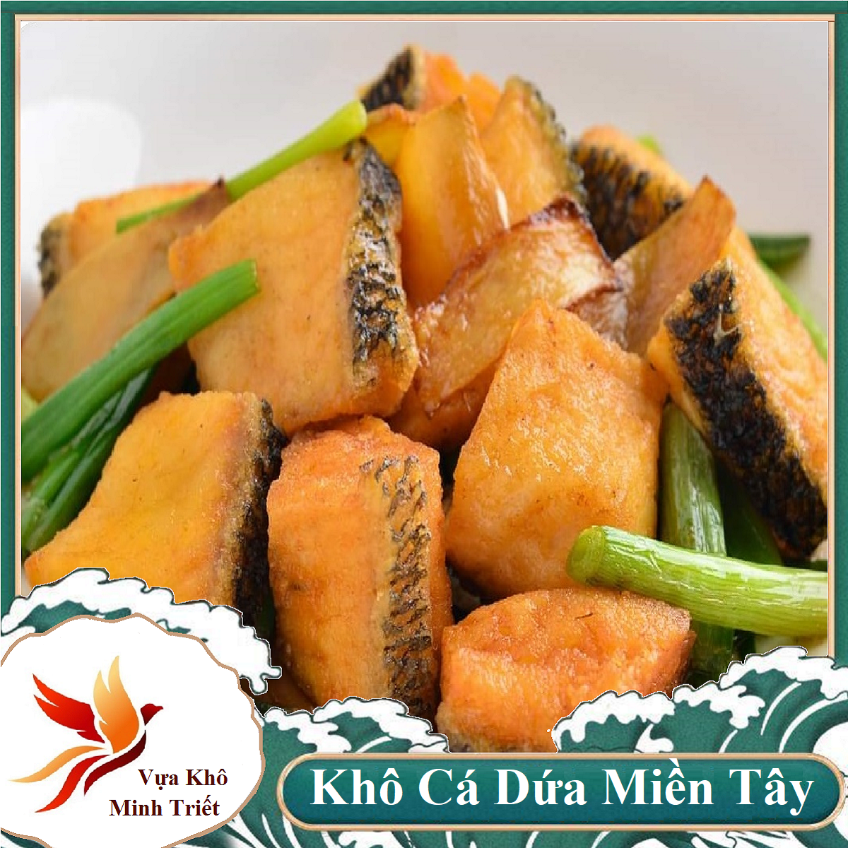 500G KHÔ CÁ DỨA  CHÍNH HIỆU CẦN GIỜ- chiên giòn ăn kèm với cơm nóng hoặc cơm cháy- VỰA KHÔ MINH TRIẾT