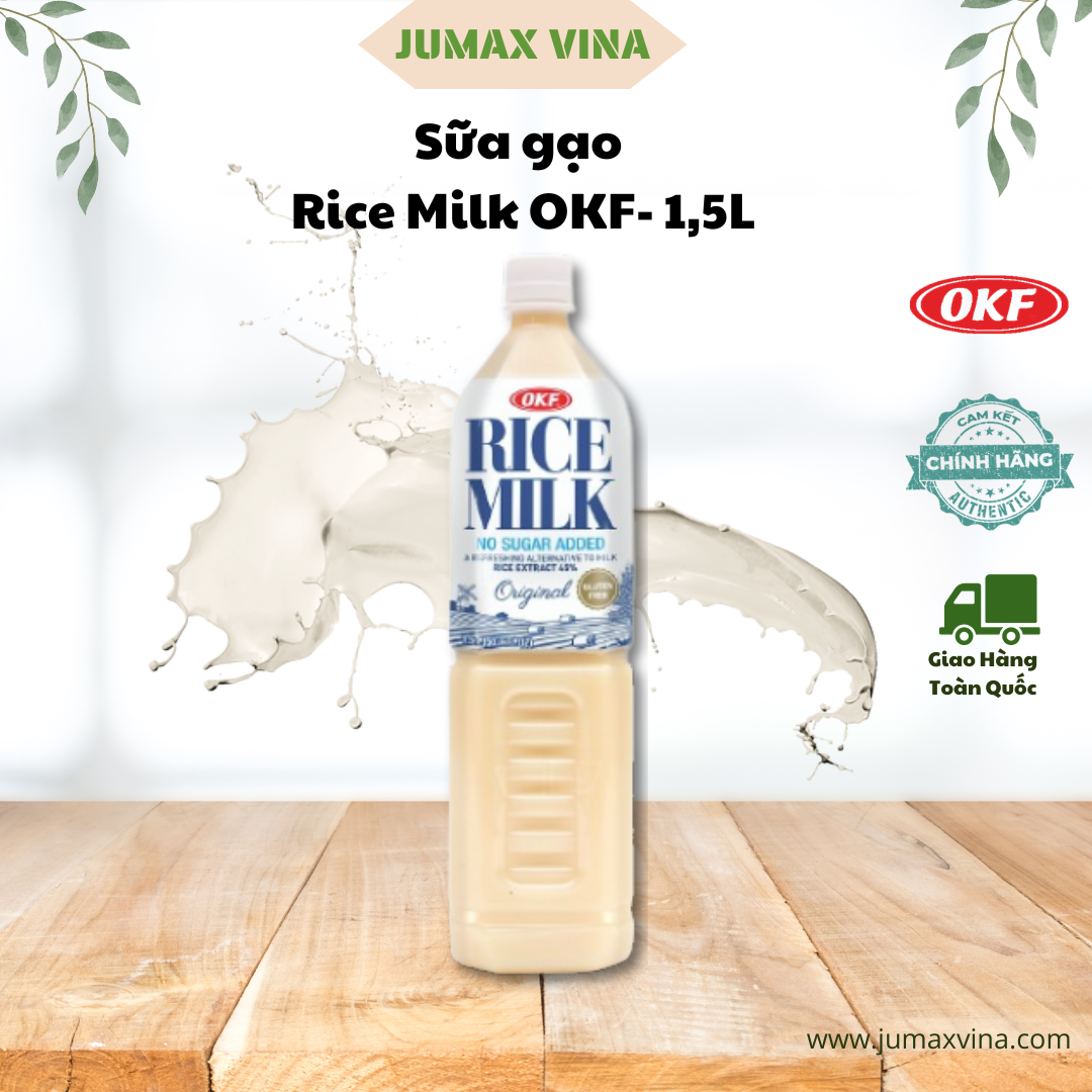 Sữa gạo nhập khẩu hàn quốc - rice milk korea okf 1500ml