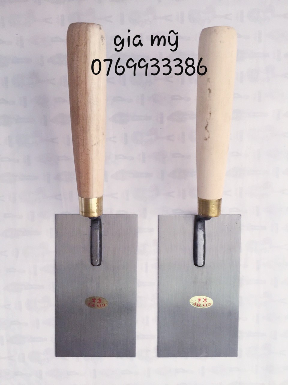 [HCM]Bay Xây Vuông ( dụng cụ thi công xây dựng ) 9x165cm Cán Gỗ. GIA MỸ