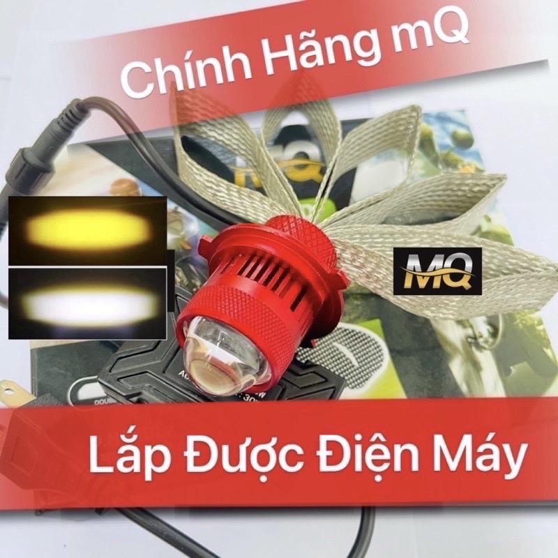 ĐÈN PHA LED BI CẦU MINI RUBY CAO CẤP 2 MÀU ÁNH SÁNG GOM CHUYÊN Ô TÔ - XE MÁY MẪU MỚI 2024