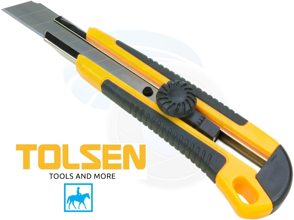 Dao rọc giấy có chốt khóa Snap-Off Blade Knife Tolsen 30018