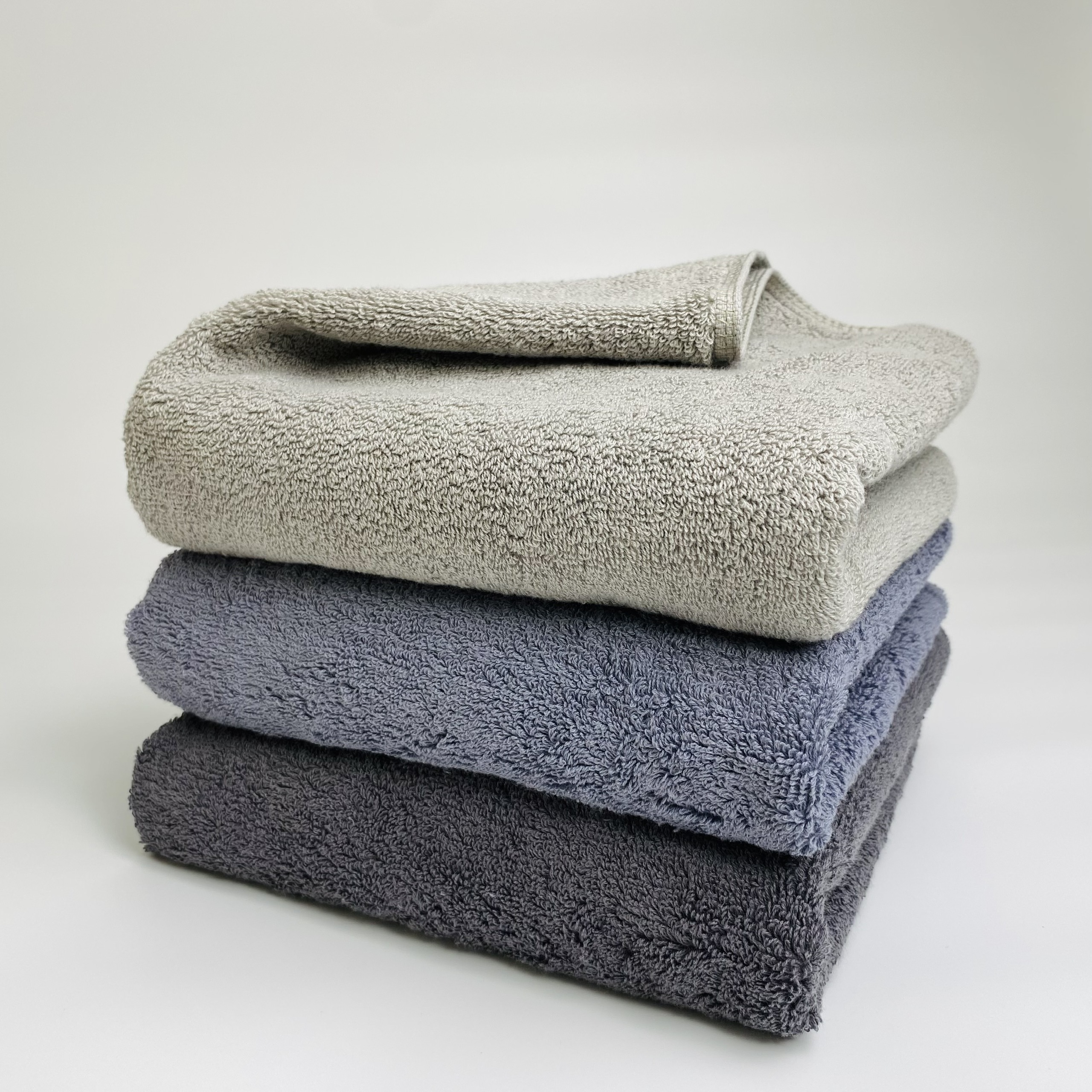 Combo 3 khăn tắm 40x80cm hàn quốc - 100% cotton, đã qua xử lý màu, kháng khuẩn, làm mềm