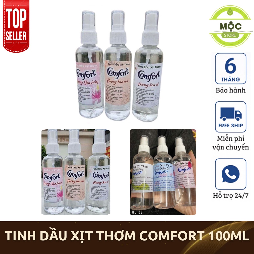Tinh dầu xịt thơm quần áo comfort 100ml