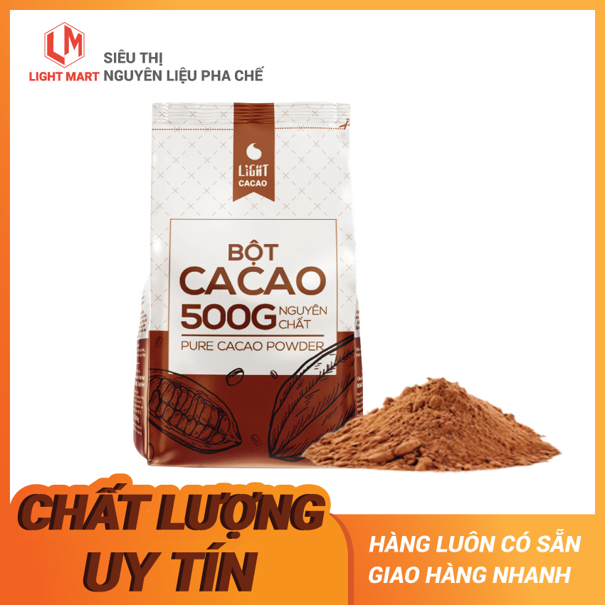 Cacao nguyên chất từ nhà sản xuất Light Coffee - Gói 500gr