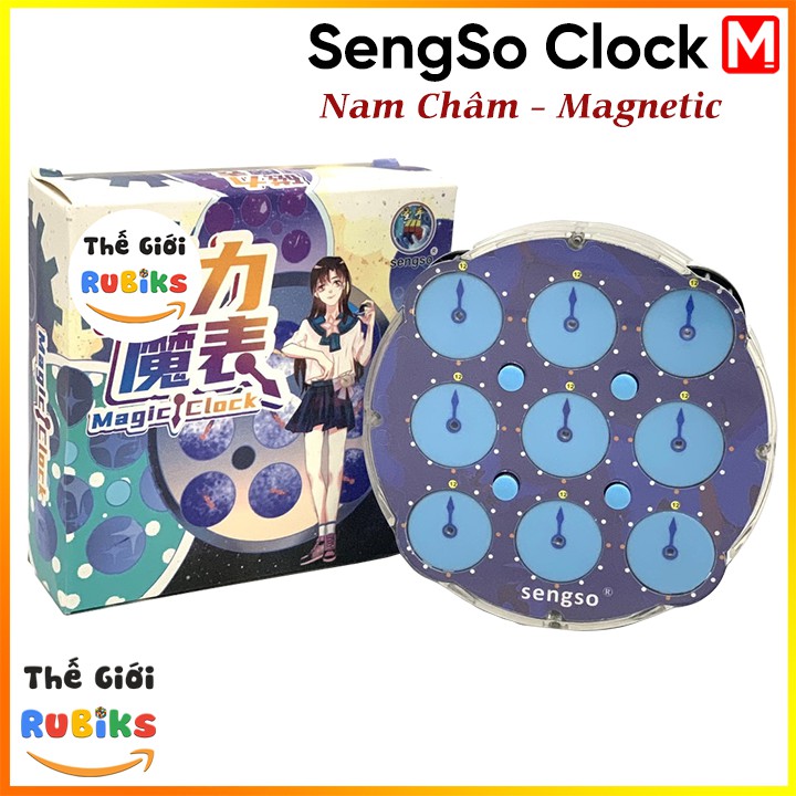 Sengso magnetic clock khối rubik clock có nam châm (hãng mod m