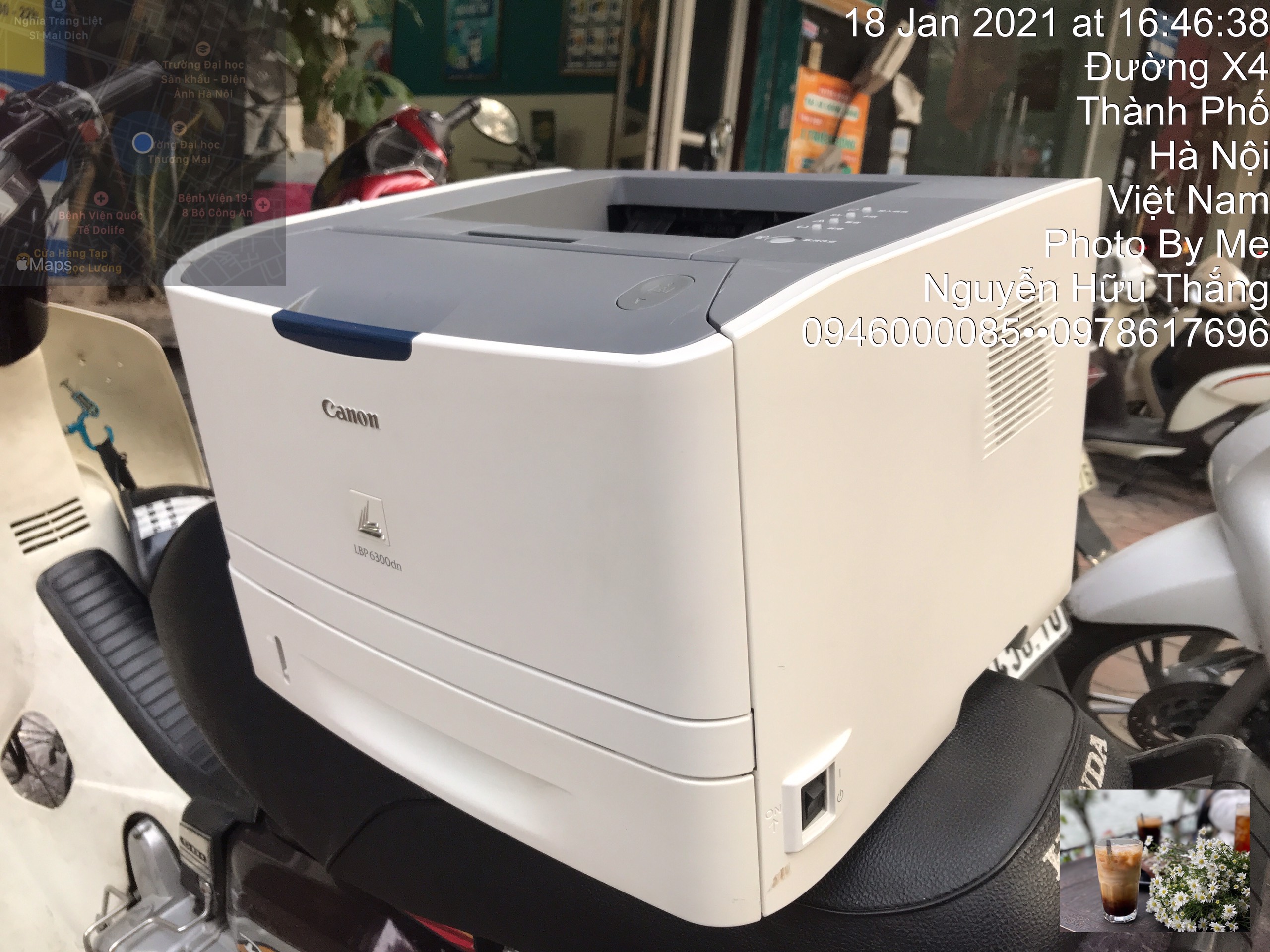 Máy in Canon LBP 6300dn .In đảo mặt tự động , kết nối mạng LAN ( Đã Qua Sử Dụng . tặng kèm hộp mực mới theo máy  dây nguồn  dây usb mới .)