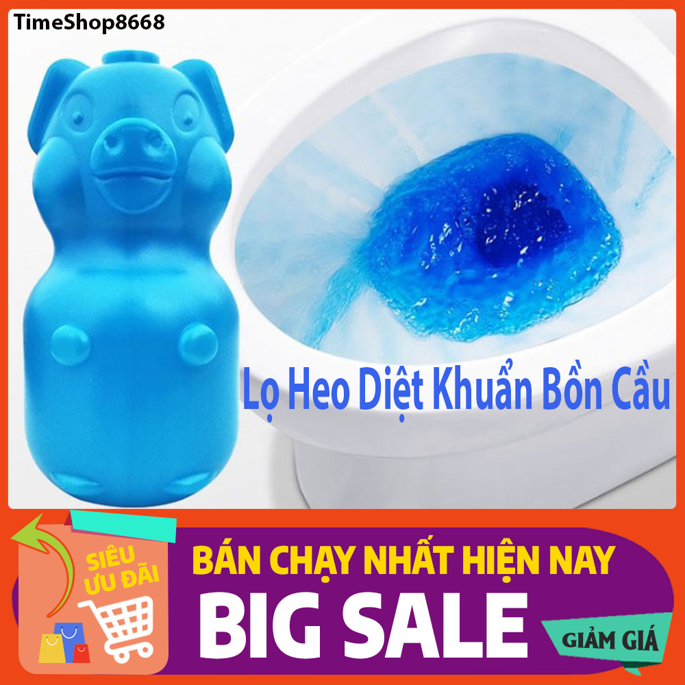 COMBO 5 Lọ Lợn Thả Bồn Cầu Tẩy Vệ Sinh Toilet Diệt Khuẩn, Khử Mùi Nhanh, Mùi Hoa Oải Hương - TimeShop8668