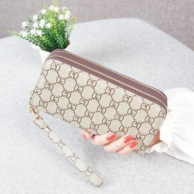 [HCM]Ví nữ cầm tay cao cấp 2 ngăn kéo chắc chắn nhiều ngăn tiện dụng TDS0057