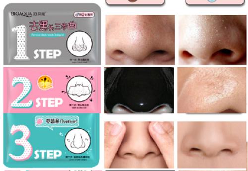 Combo 2 Mặt Nạ Lột Mụn Mũi Remove Black Heads 3 Step Kit của bioaqua
