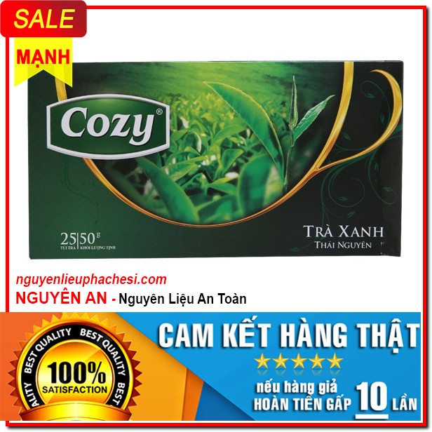 Trà túi lọc cozy trà xanh