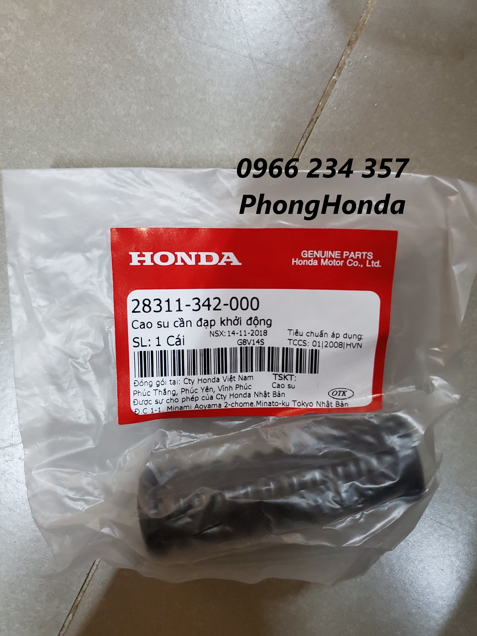 Cao su giò đạp wave , dream chính hiệu honda
