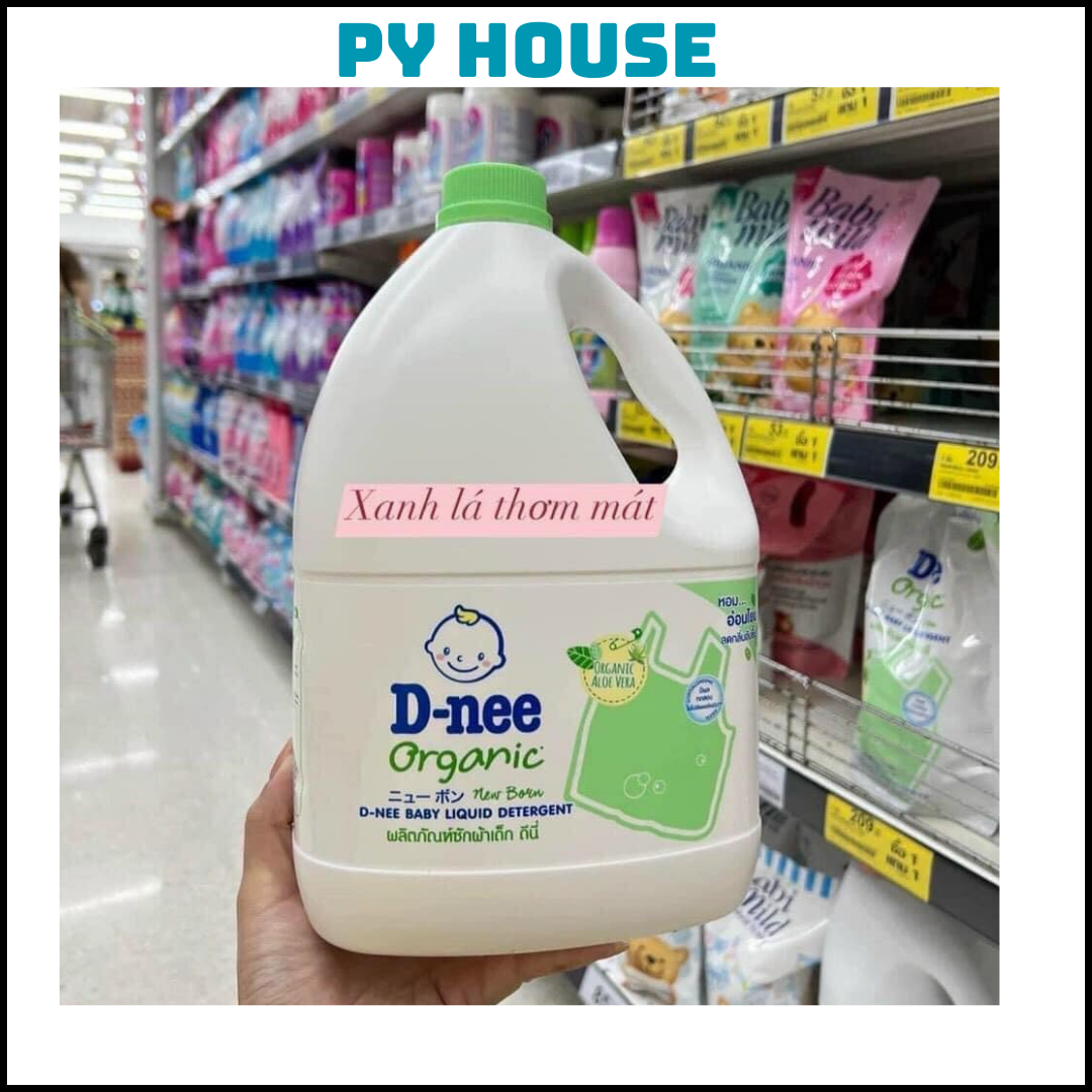 {TEM ĐẠI THỊNH} NƯỚC GIẶT XẢ 2 IN 1 DNEE THÁI LAN 3000ML Màu Xanh Lá
