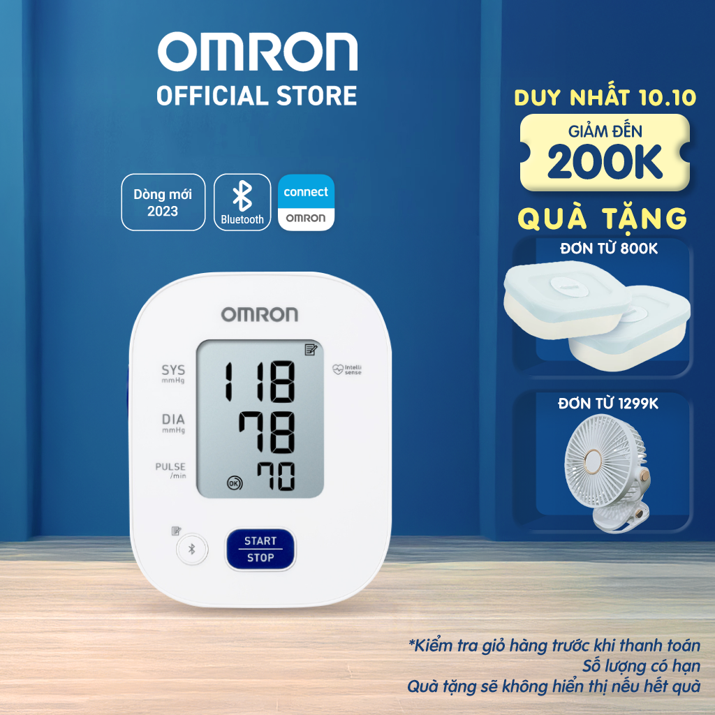 Máy Đo Huyết Áp Omron Hem-7600T Bắp Tay Không Dây Kết Nối