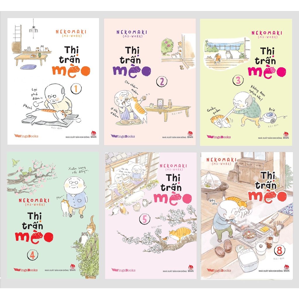 Combo 8 cuốn: Thị trấn mèo