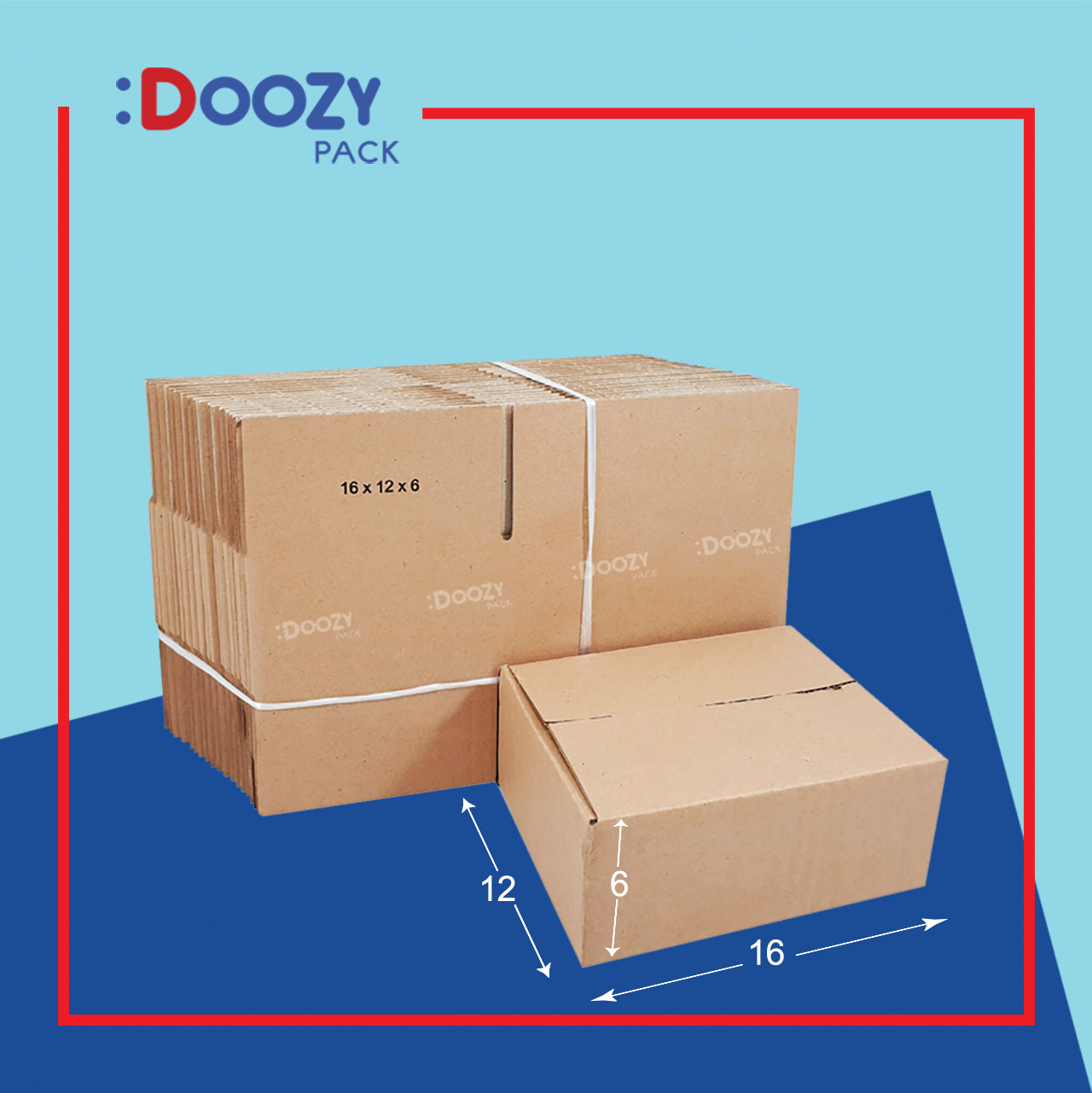 BỘ 100 THÙNG GIẤY CARTON KHÔNG IN 42 (16X12X6)