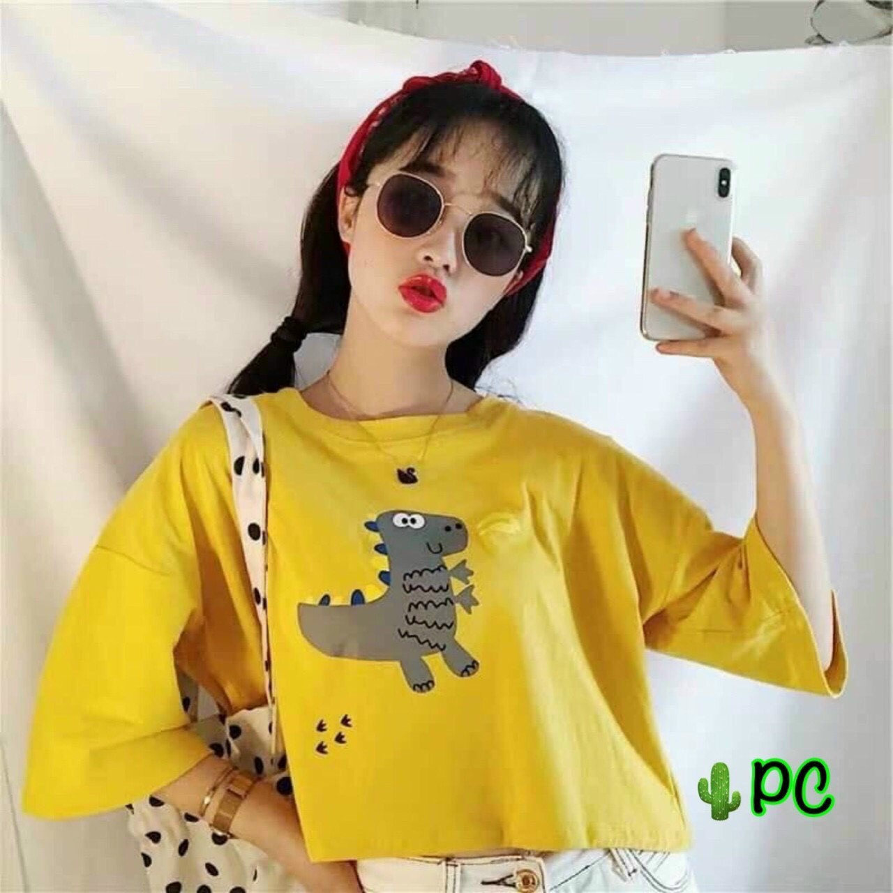 Áo kiểu - áo crtop from rộng thời trang nữ cao cấp
