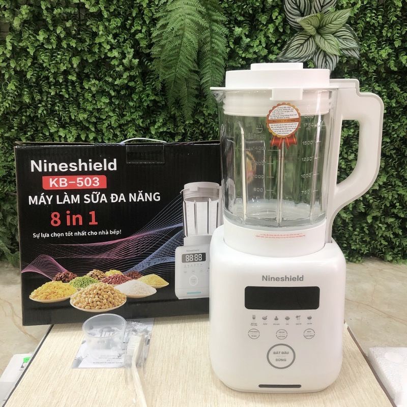 Máy làm sữa hạt đa năng nine shield kb503 tiện lợi và dễ sử dụng