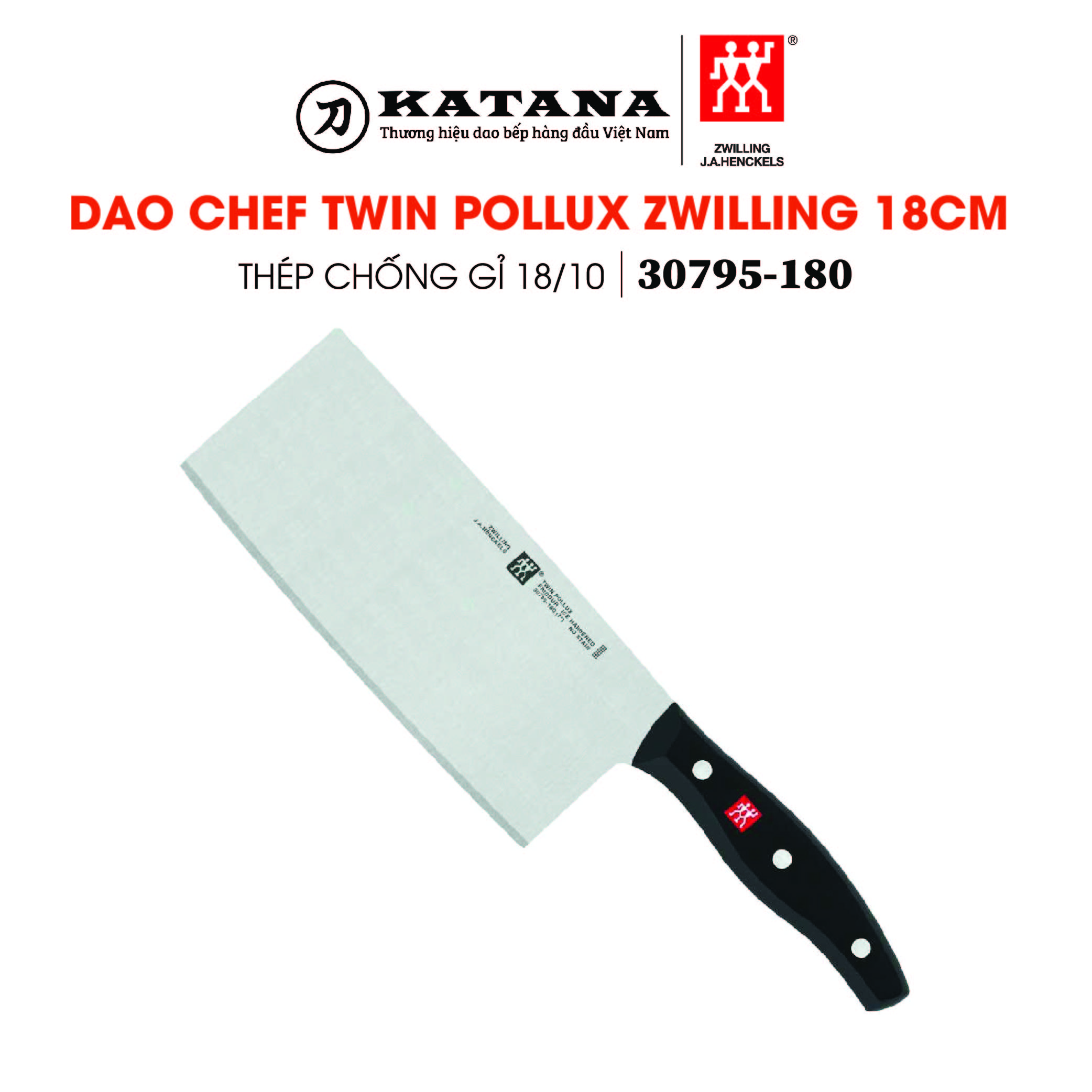 Zwilling - dao chef bản to twin pollux - 18cm