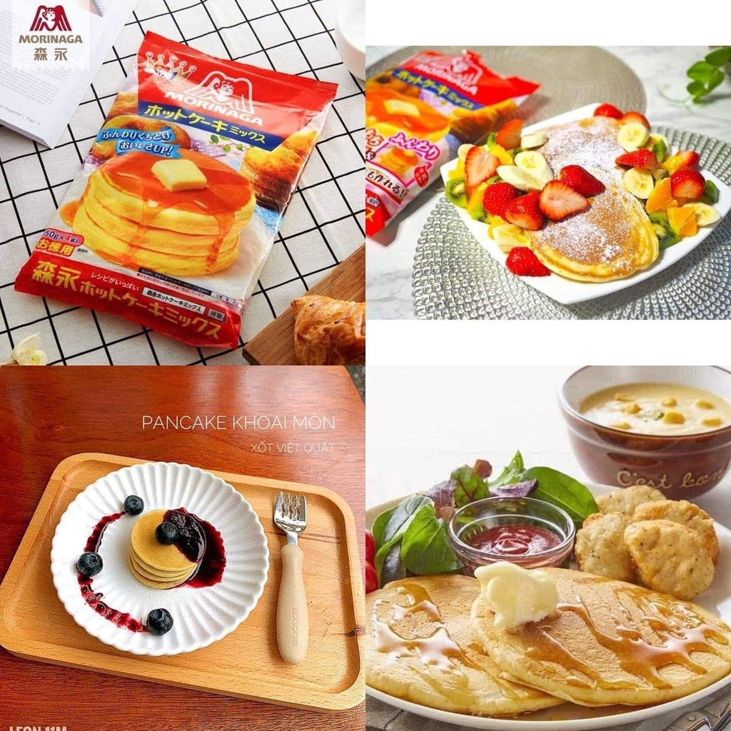 Bột làm bánh pancake morinaga 600gr - date 2/2024, có tách lẻ