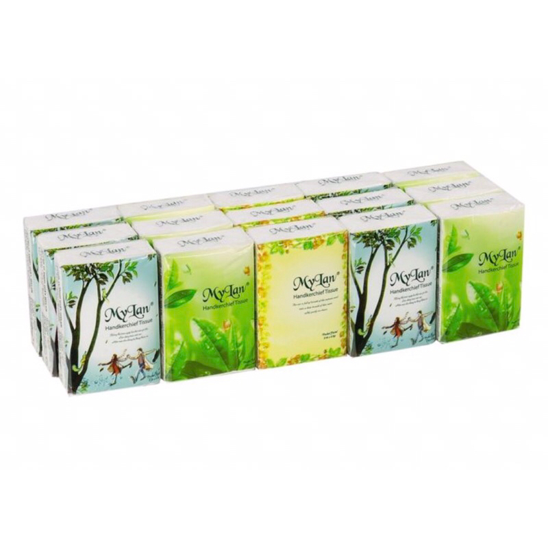 15 Gói Lốc Khăn Giấy Bỏ Túi Mini. Thương Hiệu Mỹ Lan