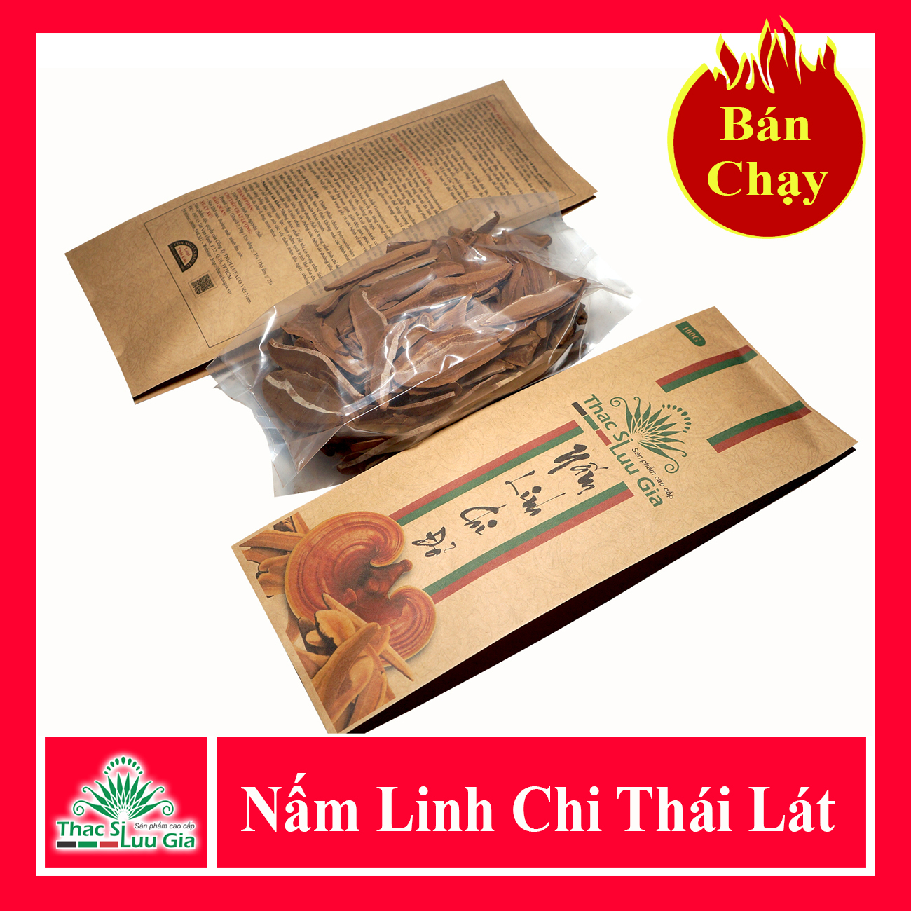 Nấm linh chi đỏ thái lát