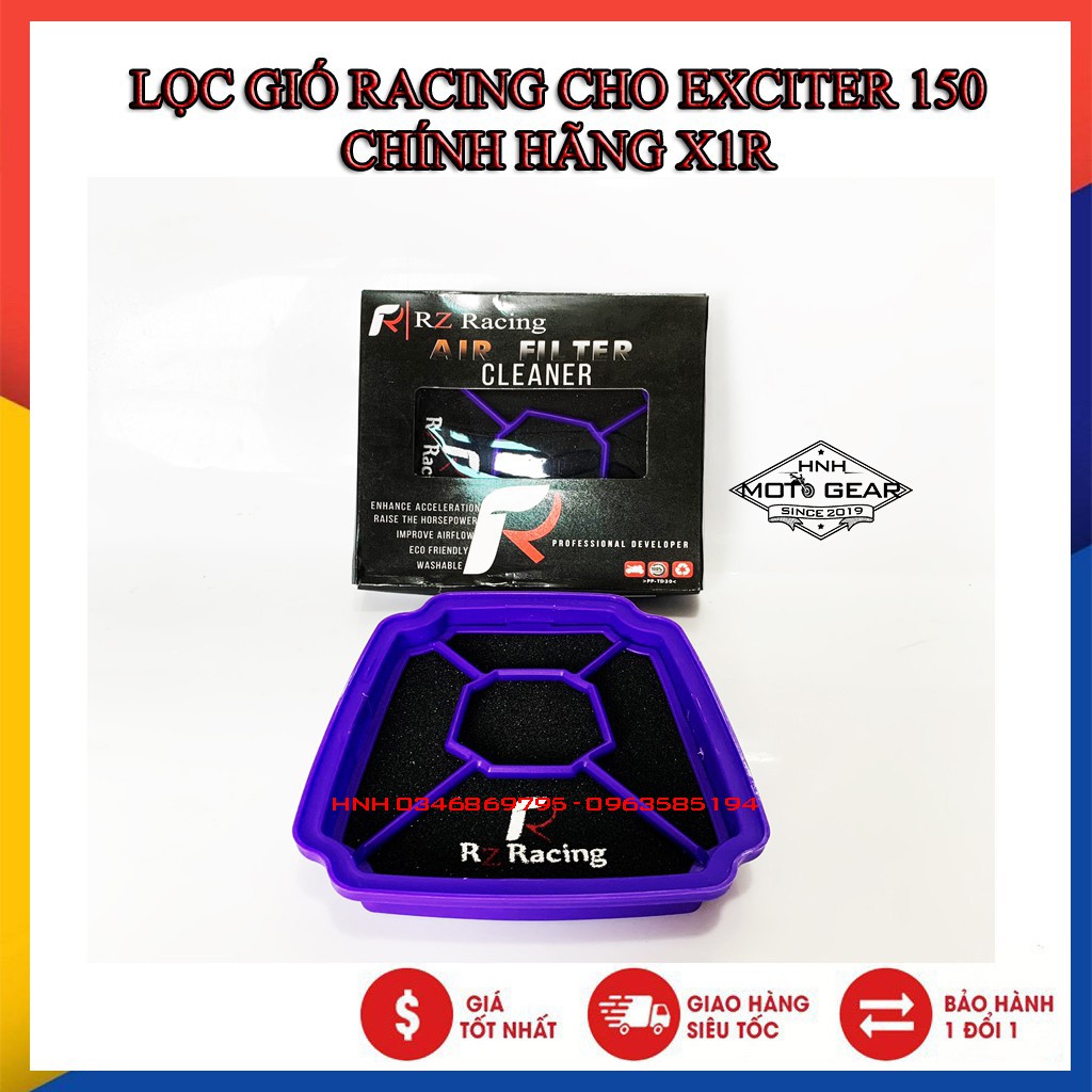 Lọc gió racing cho exciter 150 x1r