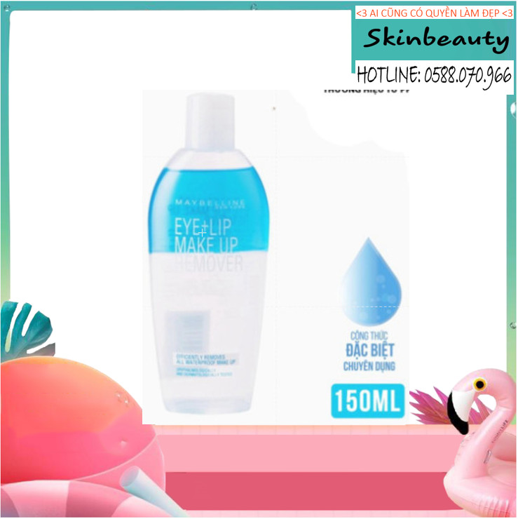 Nước Tẩy Trang Mắt và Môi Chuyên Dụng 2 lớp Maybelline New York Eye & Lip Makeup Remover 40ml 150ml