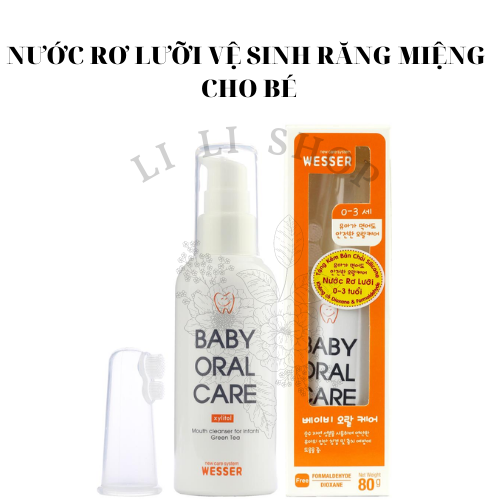 Li Li Shop - Nước rơ lưỡi, vệ sinh răng miệng cho bé