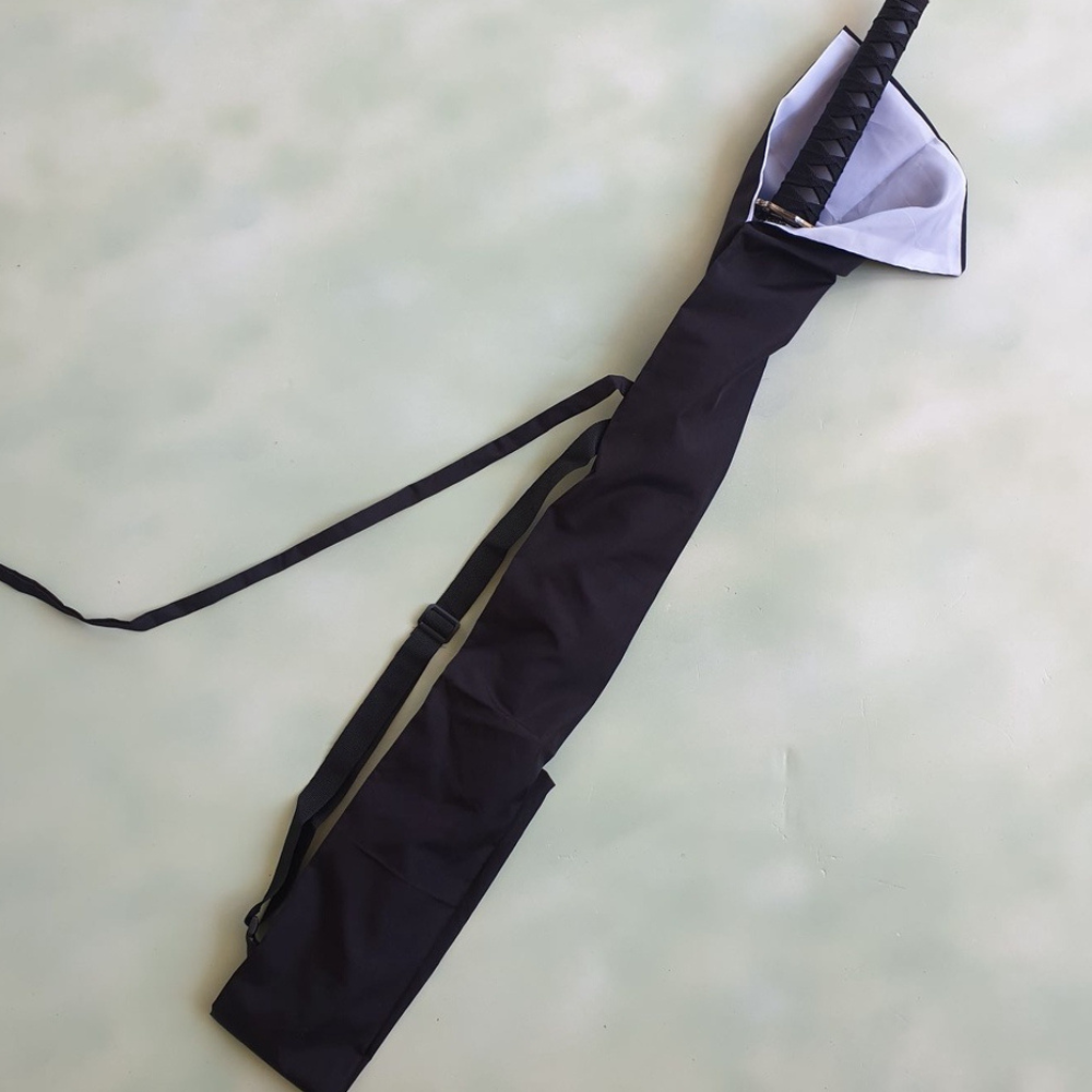 Túi vải đựng kiếm gỗ kiếm katana nhật bản, loại có đai đeo.