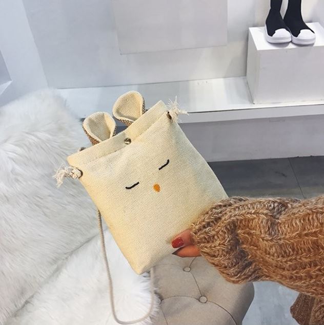 Túi đeo chéo tai thỏ ullzang mm l1 t105