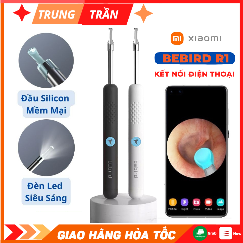 Máy lấy ráy tai xiaomi - tích hợp đèn và camera - máy lấy ráy tai thông minh - hình ảnh sắc nét - dụng cụ lấy ráy tai cho bé - lấy ráy tai có camera - dụng cụ lấy ráy tai thông minh - hàng chính hãng - bảo hành 12 tháng