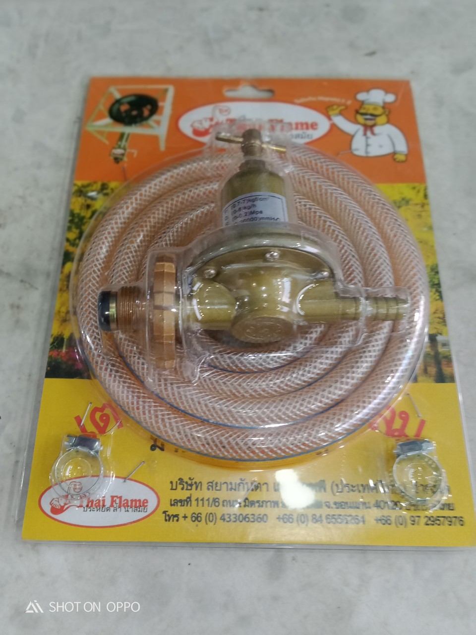 Bộ Van gas và dây dẫn gas cao áp dùng cho bếp khè- Bộ van gas Thai Flame hàng nhập khẩu