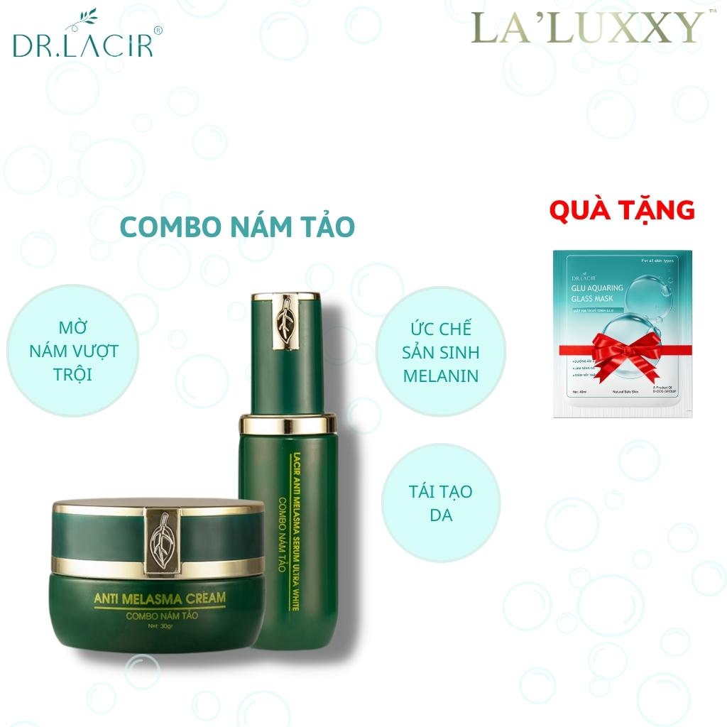 Combo gồm kem + serum nám tảo la'luxxy dr lacir giúp giảm thâm nám tàn nhang, ức chế sản sinh melanin, giảm quá trình lão hóa - gia tuệ house