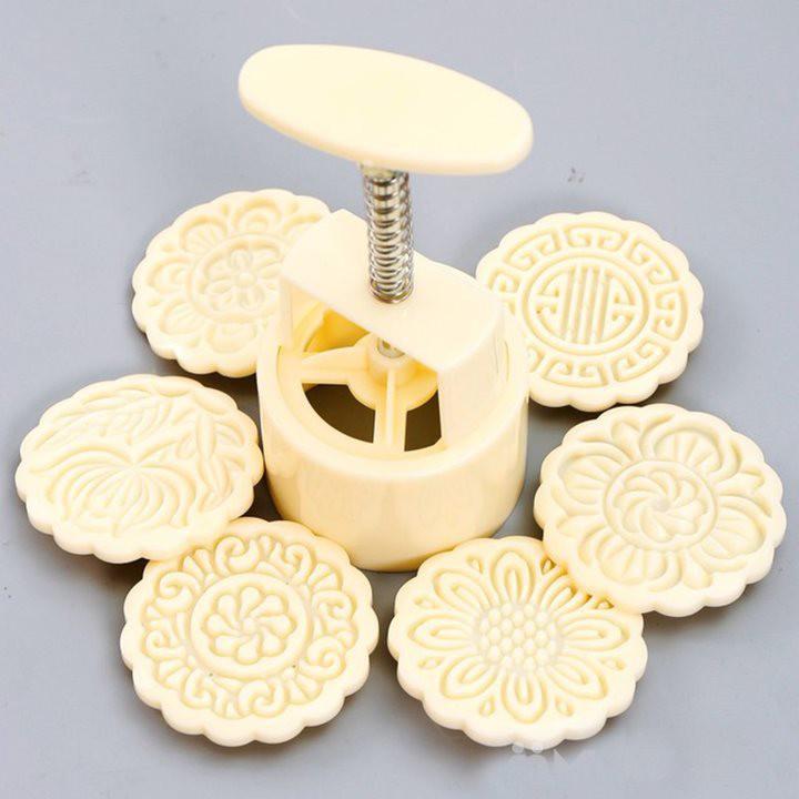 Khuôn bánh trung thu lò xo tròn và vuông loại 125g