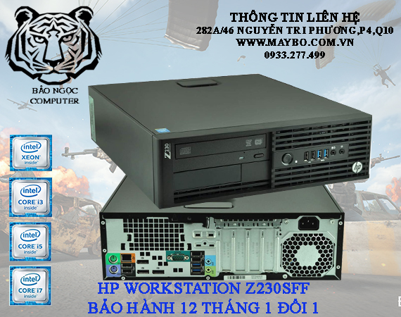 Máy Bộ HP Workstation Z230SFF . (I5-4570/DDR3-4G/SSD 128GB)