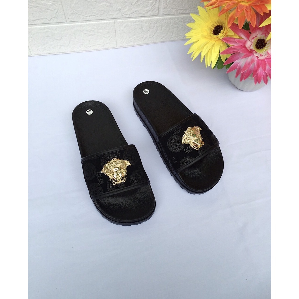 Dép nam thời trang hình versace cực chất , dép nam đế cao 4cm