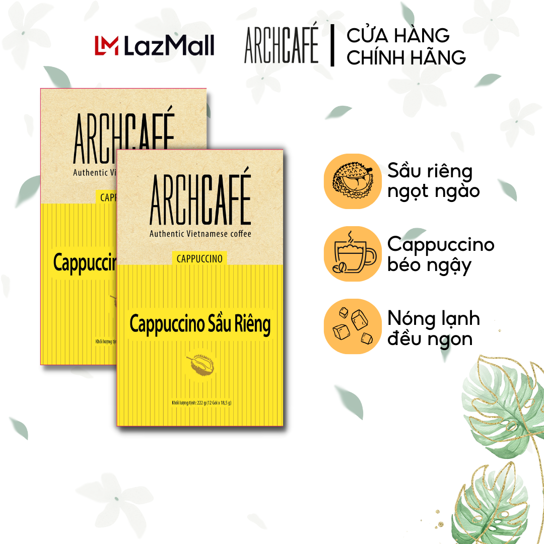Combo 2 Cà phê Cappuccino Sầu Riêng - Cafe hoà tan Archcafé