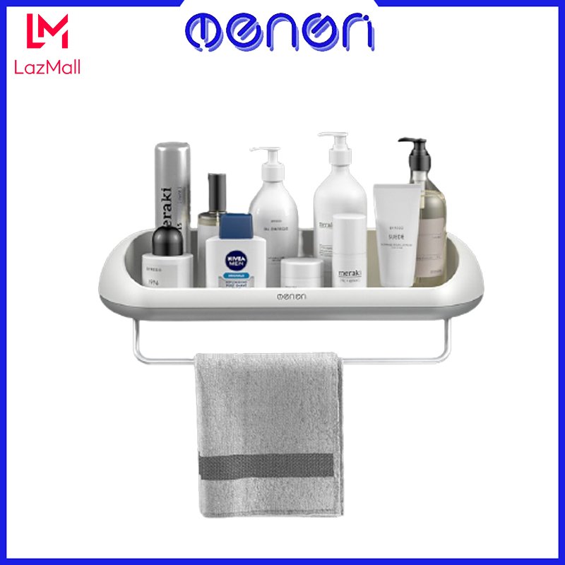 Kệ để đồ nhà tắm OENON Chính Hãng chất liệu nhựa ABS cao cấp lắp đặt dán tường gạch men - OEKE